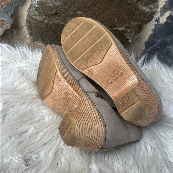 Dansko Maria Leather Ankle Boot Gray Nubuck EU 37 US 7 - Picture 5 of 6